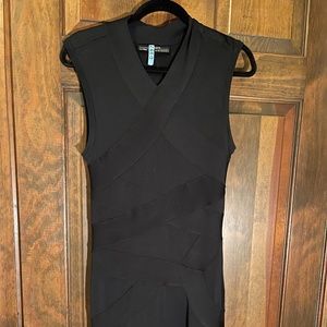Black fitted dress